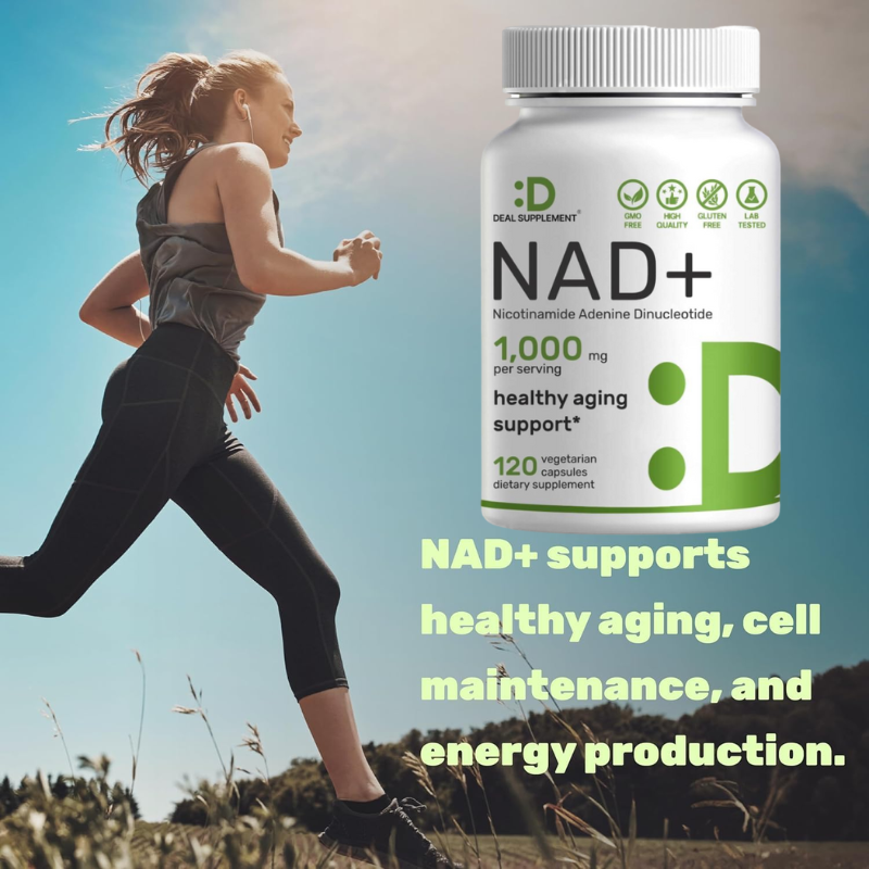 NAD+ Nicotinamide Riboside For Extra Strength Anti-Aging Energy Support 120cap