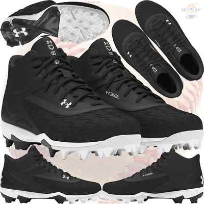 Under Armour 3027446-001 Bl:Wh Leadoff Mid 3.0 Men\'s sz 7 Women 8.5 Turf BSBL UA Men main image 4