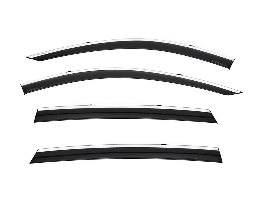 WellVisors Window Visors For 98-02 Honda Accord Sedan – Smoke Polycarbonate Deflectors