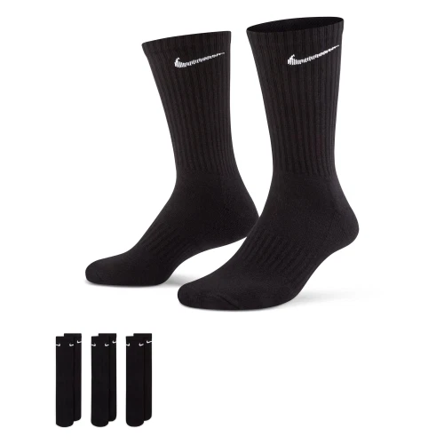 NIKE CALZE EVERYDAY CUSHION CREW black SET KIT DA 3 PAIA DI CALZE IN SPUGNA - Imagen 1 de 4