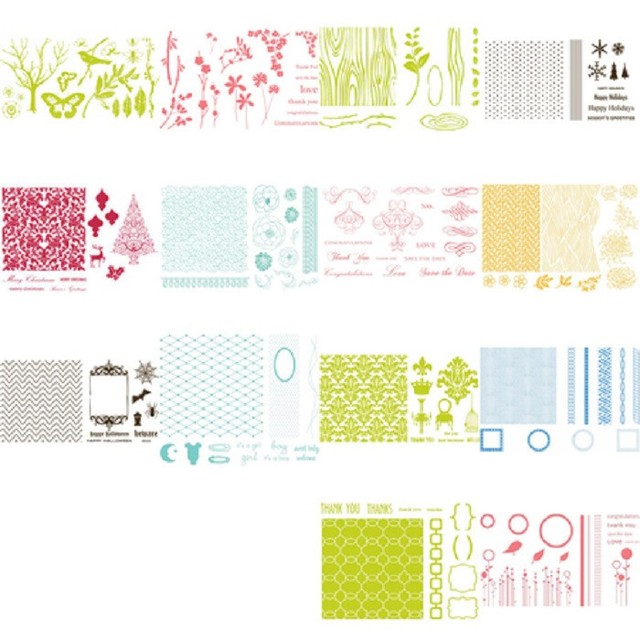 LIFESTYLE CRAFTS LETTERPRESS TILE PRINTING PLATES (QUICKUTZ) LPP001