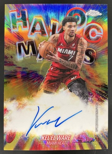 2025 Topps Chrome Update Kel'el Ware Havoc Marks Auto Gold Refractor 38/50