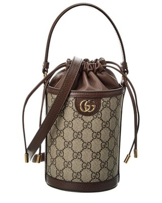 【used】GUCCI ミニポーチ GUCCI Ophidia Mini $1850 Beige And Ebony GG Canvas Shoulder Bag