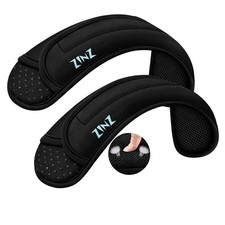 2 PCS Universal Shoulder Pad Ultra Thick Cushion Bag Luggage Crossbody Black
