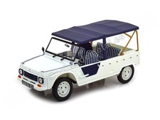 Citroen 1983 Mehari Azur Bluish White with Dark Blue Top 1/18 Diecast Model Car 