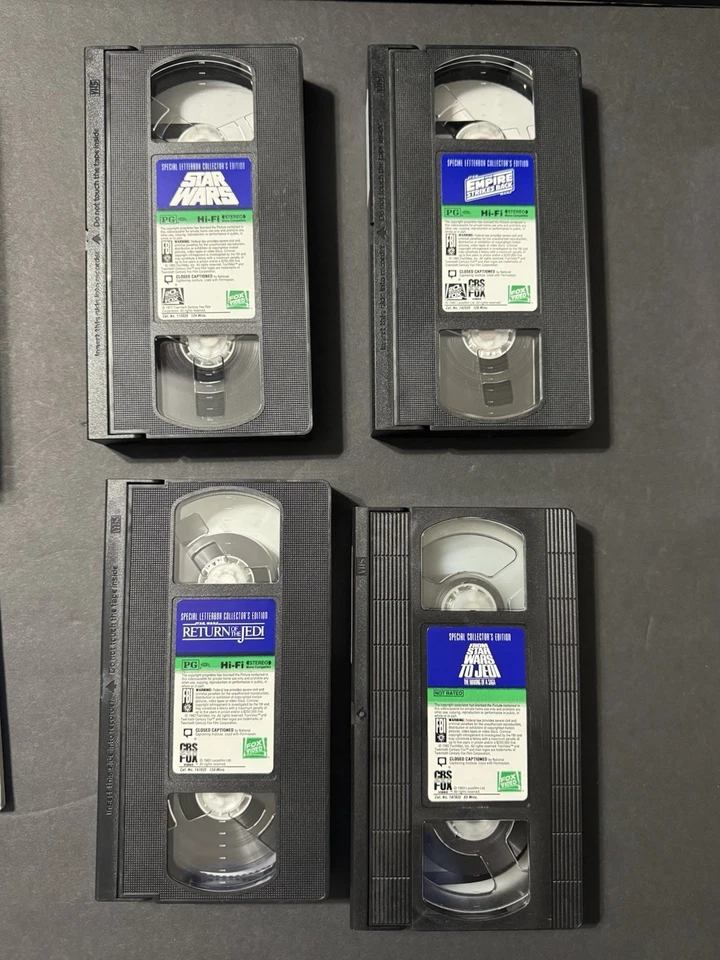 VTG Star Wars Trilogy Special Letterbox VHS Collectors Edition 1992 Complete CIB - Image 4 of 4