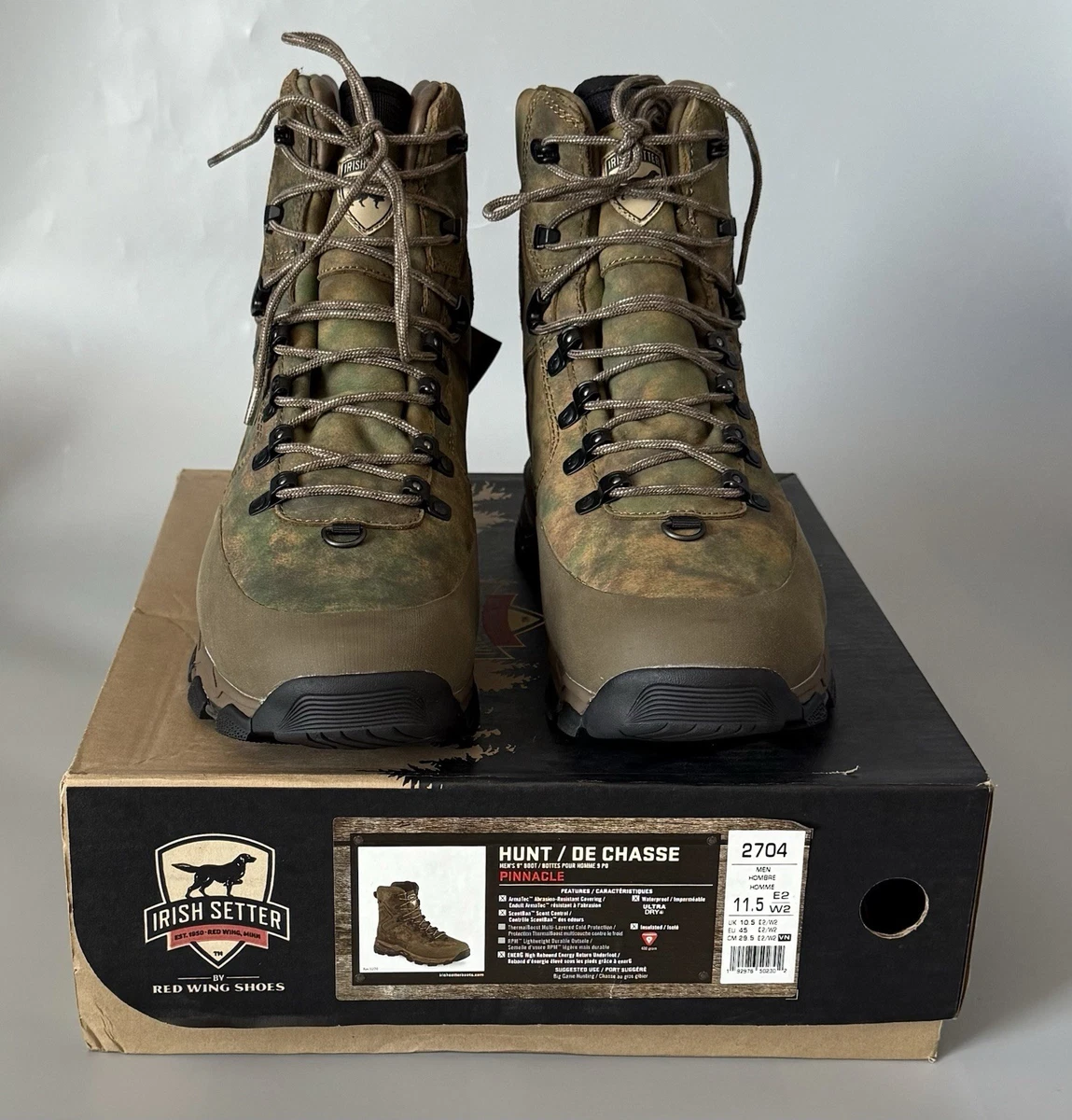 Camouflage Red Wing Shoes with Upper Leather Boots for Men 
