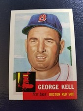 George Kell Boston Red Sox 1991 Topps Archives 1953 T Reprint BLANK BACK