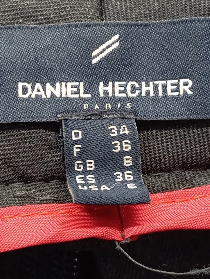DANIEL HECHTER Chino Mujeres Pantalón Talla EU 34 negro estilo «business» - Imagen 4 de 4