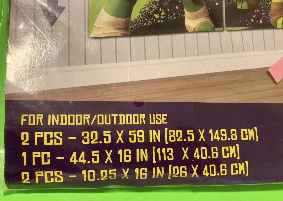 Teenage Mutant Ninja Turtles TMNT Giant Scene Setter Wall Decor Kit Unopened NEW - Image 2 of 4