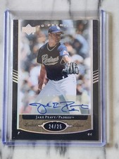 Jake Peavy signed Upper Deck Premier #24/25  2007