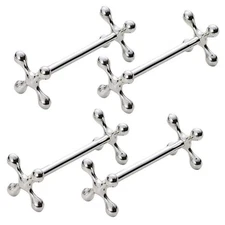 4 Pcs Zinc Alloy Chopsticks Rest Spoons Stand Forks Knifes Holder Rack7314