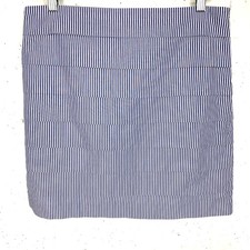 Vineyard Vines Womens Tiered Cotton Mini Skirt Blue White Nautical Stripe Size 4