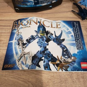Lego Bionicle Kiina Glatorian Legends 8987 Complete w/ Canister & Manual EUC