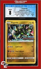 SM Black Star Promo Zygarde SM48 Burning Shadows Prerelease STAFF CGC 8 on eBay