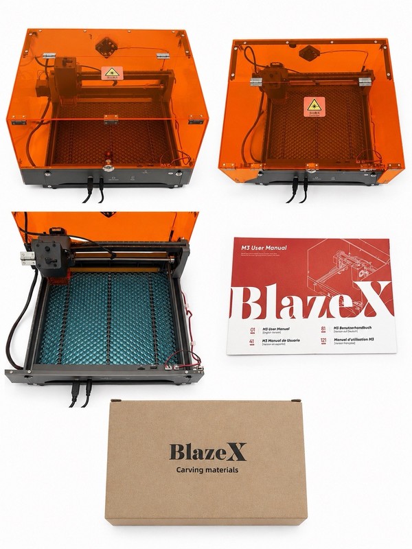 BlazeX M3 Laser Engraving Machine - Laser Engraving Method, M3 already assembled