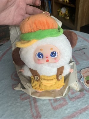 New BEAN BABY THREE - WHAT SHOULD I EAT TODAY - BURGER CHEESEBURGER DOG No Box