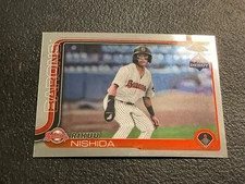2025 Topps Pro Debut Baseball CHROME PDC-86 Rikuu Nishida, Birmingham Barons