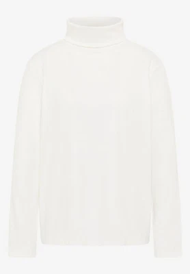 Cecil Ribbshirt mit Turtleneck in der Farbe Vanilla White - Bild 1 von 4