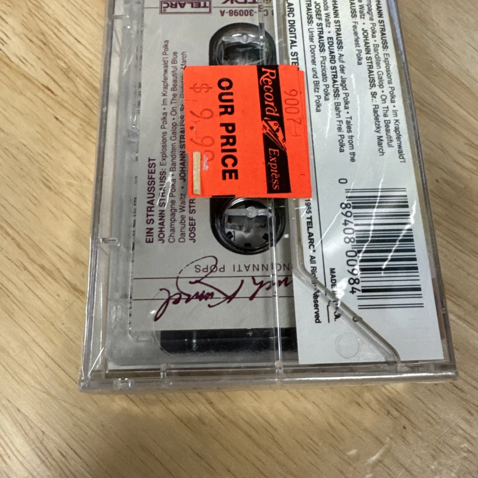 NEW SEALED ERICH KUNZEL CINCINNATI POPS EIN STRAUSSFEST CASSETTE TAPE TELARC - Image 3 of 4