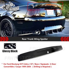 For Ford Mustang 1999-2004cobra Cbr Style Glossy Black Rear Trunk Wing Spoiler