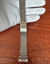 Cinturino Vintage Fagiolo di Riso per Bracciale Omega Seamaster 18/19/20mm Argento Oro