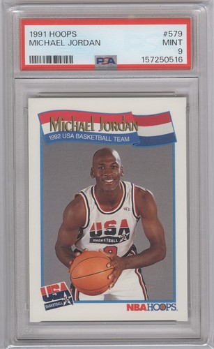 1991 Hoops Michael Jordan Dream Team USA #579 PSA 9 mint