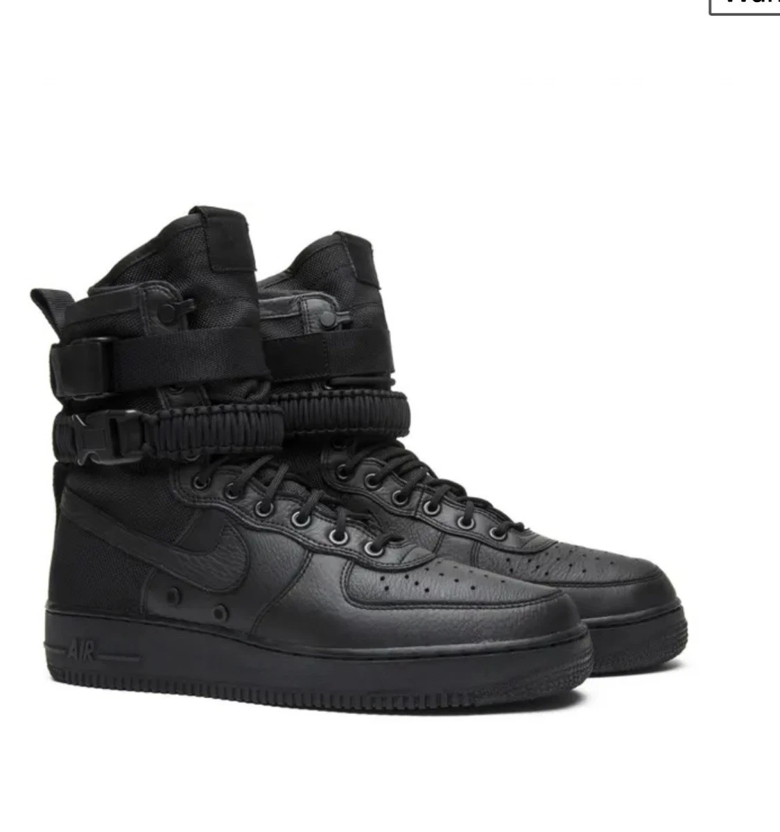 Nike SF Air Force 1 'Triple Black' Size 9.5