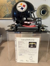 STEELERS FULL SIZE HELMET RIDELL HAND SIGNED JOE GREEN ERNIE HOLMES W/JSA LETTER