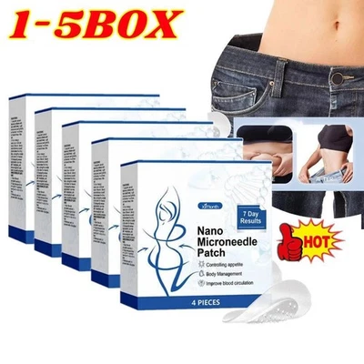 1-5X Parche Nano-Microneedle - Resultados 7 Días - Quema Peso 4 piezas/paquete
