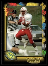 1991 Wild Card ! Bruce Pickens Rookie Atlanta Falcons #39. rookie card picture