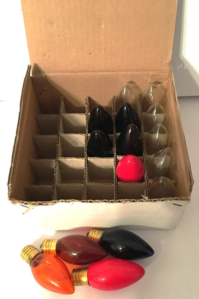 Bulbrite 7 Watt 120V Clear C9 Holiday Xmas Light Bulbs 2 Boxes of 25 Plus 15 - Image 4 of 4