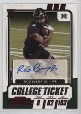 2021 Contenders Draft Picks College Game Ticket Red Rico Bussey Jr #176 Auto n1u