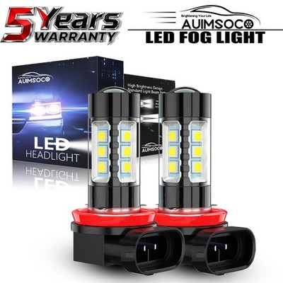 LED Fog Light Bulbs H8 H16 H11 Fog Light Bulb White 6500K High Power DRL Lamps