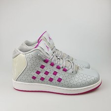 Girl's NIKE 'Jordan Illusion GG' Sz 8.5Y US Shoes Grey 3 Extra 10 Off