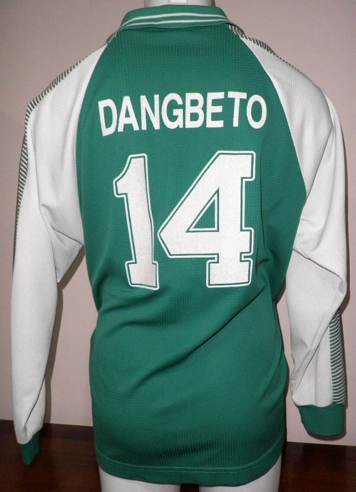 DANGBETO camiseta Lotto llevada partido 1998 1999 match worn shirt maillot SEDAN - Imagen 2 de 4
