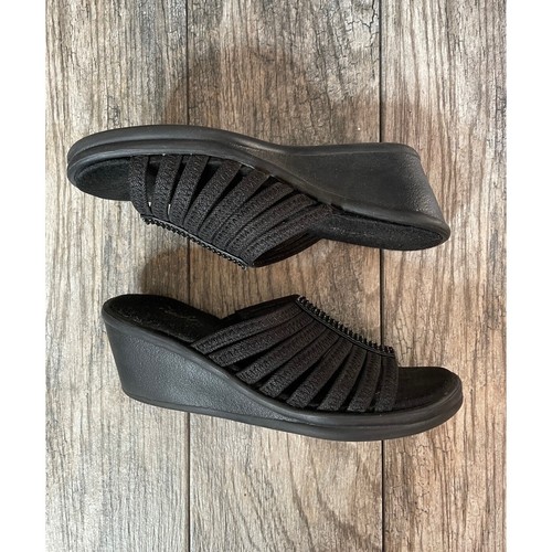 SKECHERS CALI DAMEN HOT SHOT SHOT RUMPLER STRASS KEILSANDALEN DAMEN GRÖSSE 9 - Bild 5 von 11