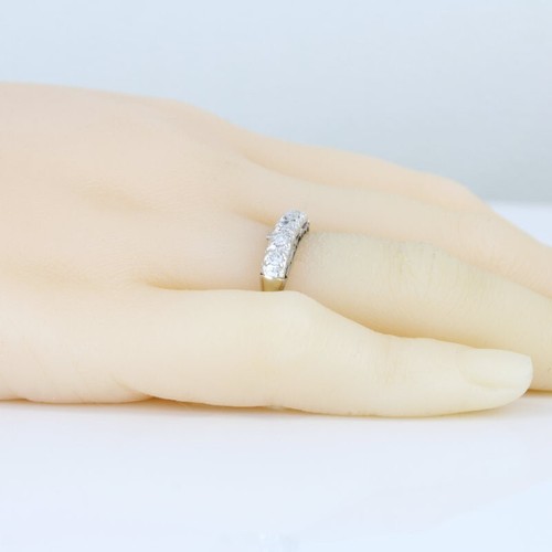 C. 1950 14KWG Diamond Anniversary Band/ Bridal Wedding Ring By Memento - Picture 7 of 8