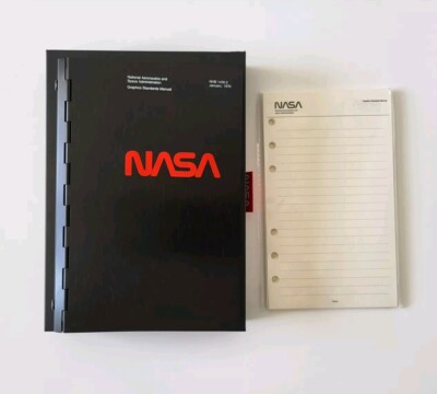   NASA Notebook BLACK, Metal Cover, Notepad
