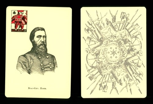 1 x Spielkarte John Bell Hood (1831-1879) - Pikbube S73