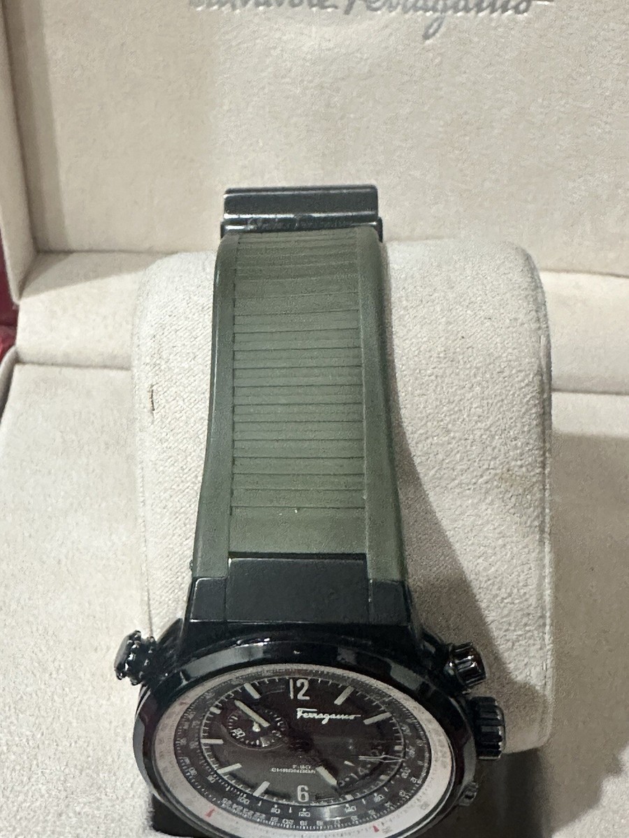 Salvatore Ferragamo - PVD Coated Stainless Steel F-80 Pilot  display picture 2