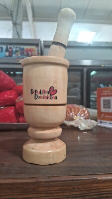 Pilon Dominicano de Madera, Pequeño  DOMINICAN WOODEN Hand Made