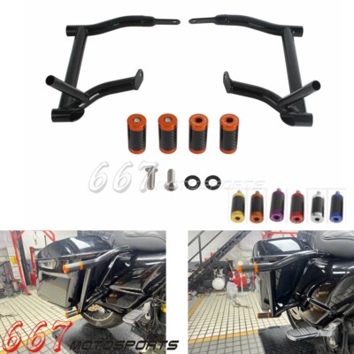 For Harley Street Glide Special FLHXS FXLRST 2015-2023 Saddlebag Guard Crash Bar