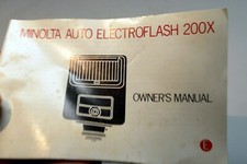 Minolta flash 200X Owner's manual Instruction Guide E English