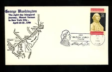 US Postal History Presidential Washington Inaugural Journey 1989 Towson MD