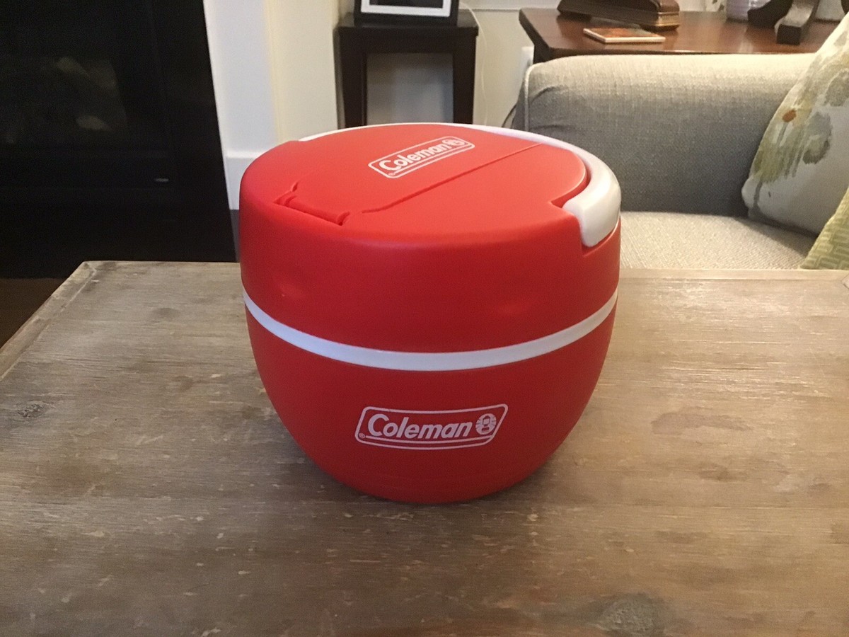 Coleman Insulated Plastic Lunch Box Cooler Jug Hot Cold w/Spoon