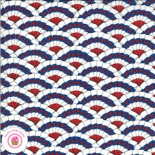 Moda AMERICA THE BEAUTIFUL 19984 12 Red Blue Banner DEB STRAIN Quilt Fabric