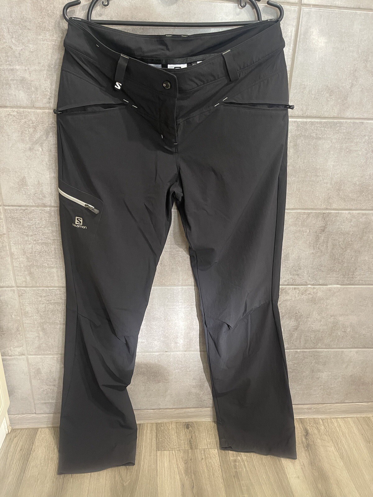 PANTALONI SALOMON VINTAGE NUOVI GORPCORE CLIMA WIND NYLON OUTDOOR TAGLIA US 10