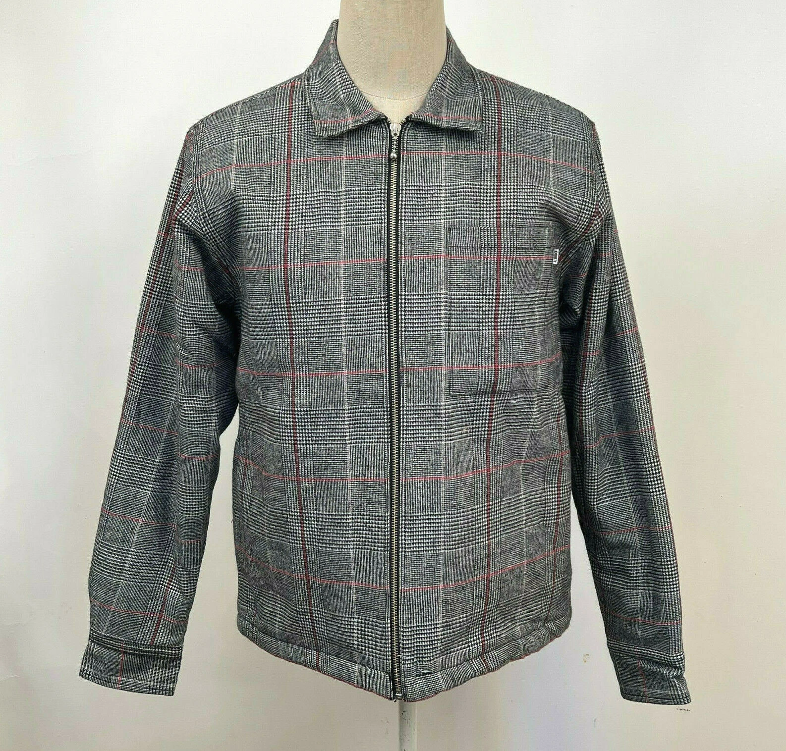 Obey Men's Shirt Jacket Menace Black/White/Red Size M NWT Shepard Fairey - product detail image 1
