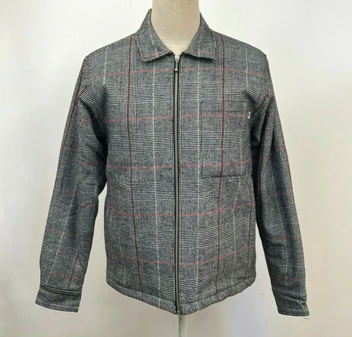 Obey Men's Shirt Jacket Menace Black/White/Red Size M NWT Shepard Fairey video thumbnail